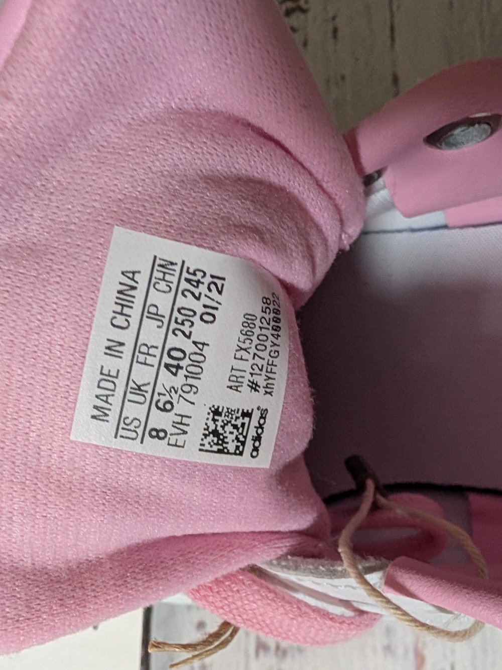 Adidas Originals Stan Smith Sneakers Doodle White Pink Size 8 - Picture 8 of 8